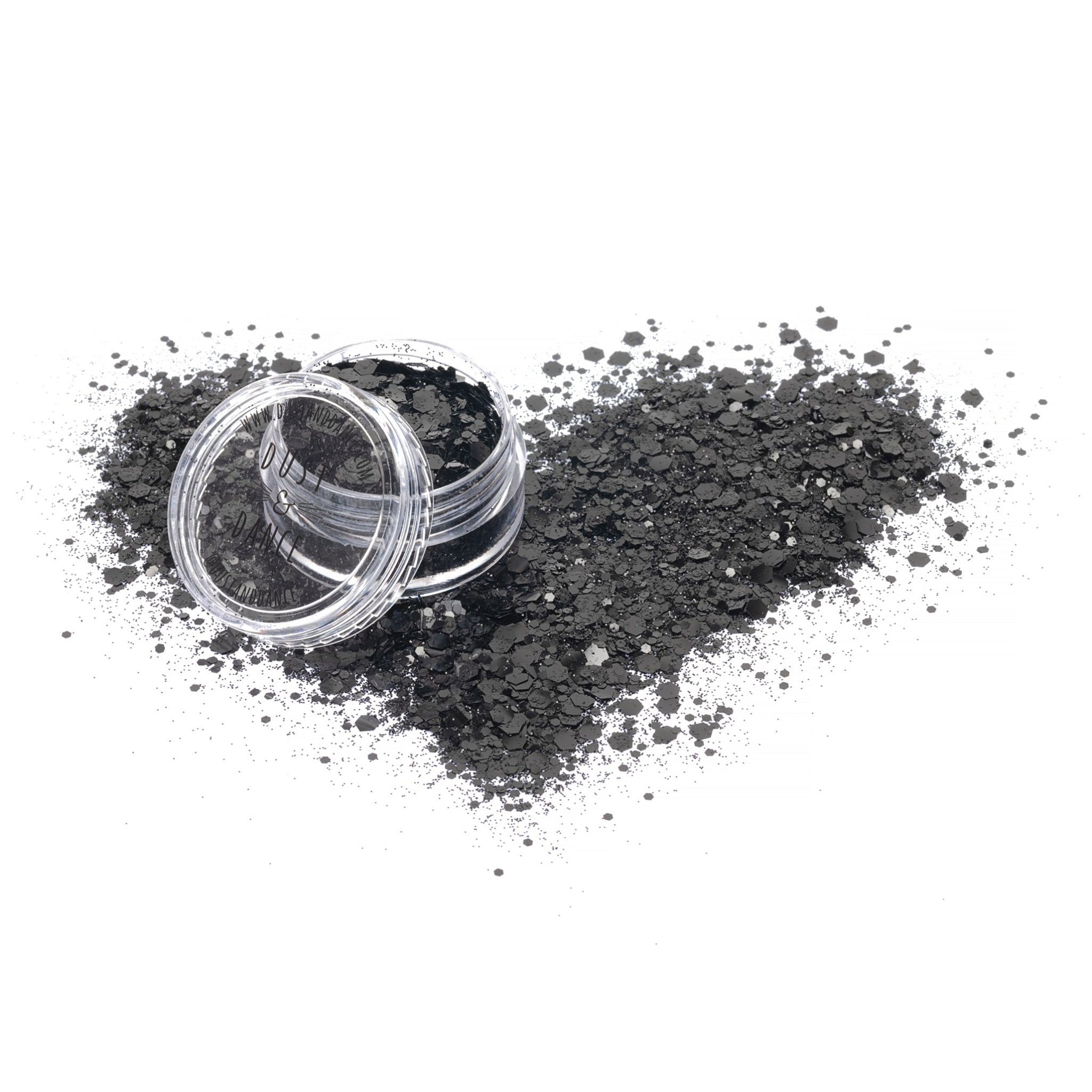 NEW! Obsidian Black Biodegradable Glitter Mix - Dust & Dance