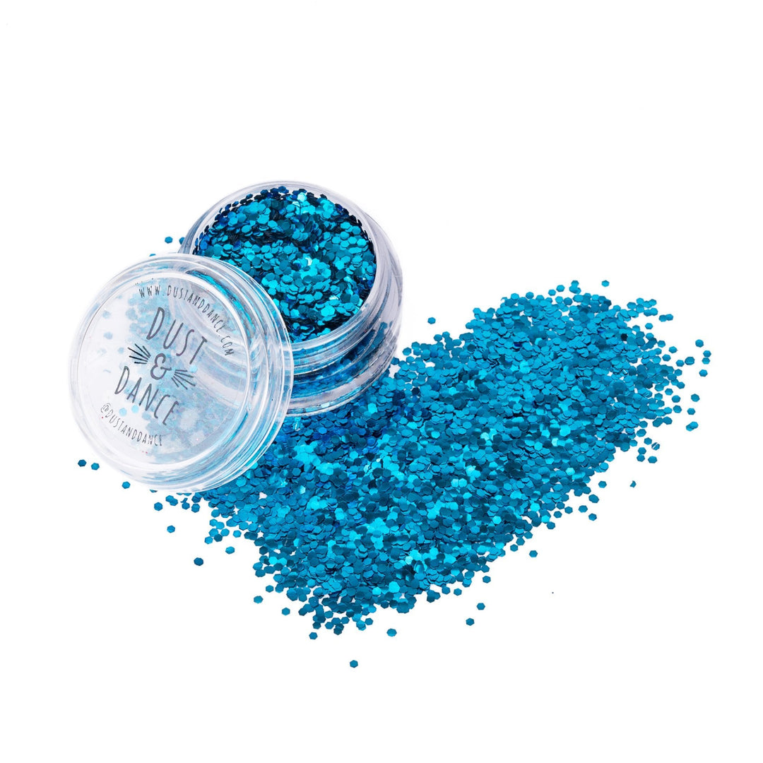 Ocean Blue Biodegradable Glitter - Various Sizes - Dust & Dance